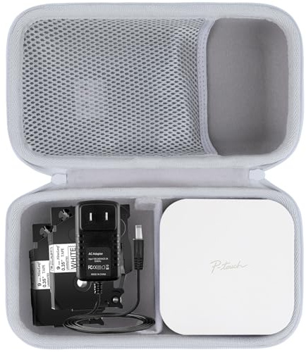 Lebakort Hart Schutz Hülle Etui für Brother P-Touch Cube Color PTP300BT | Beschriftungsgerät Tasche, Hartschale,Weiches Innenfutter,Langlebiger Griff, leicht zu tragen, Reisen, Netztasche