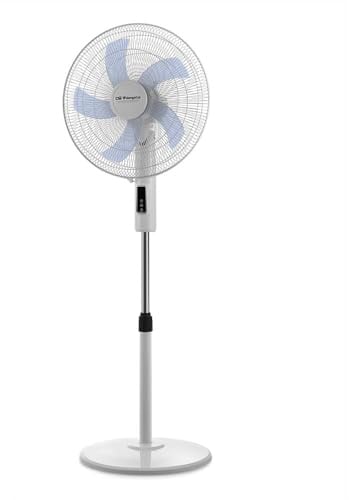 Orbegozo Ventilador de Pie SF 1240 45W Mando a Distancia 3 Velocidades Oscilante 40cm Altura Regulable