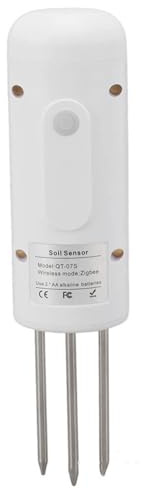 mophrati Zigbee Plant Outdoor Wireless Moisture Humidity Sensor Waterproof Irrigation Detector Thermohygrometer for