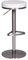Wohnling Barhocker WL1.294 Weiß Edelstahl höhenverstellbare Sitzhöhe 57-82 cm, Barstuhl Modern 360° Drehbar, Tresenhocker mit Standfuß, Design Bistrohocker Hoch, Tresenstuhl-Sitz Gepolstert