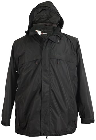 Abraxas 3in1 Jacke Lech in Übergröße, schwarz