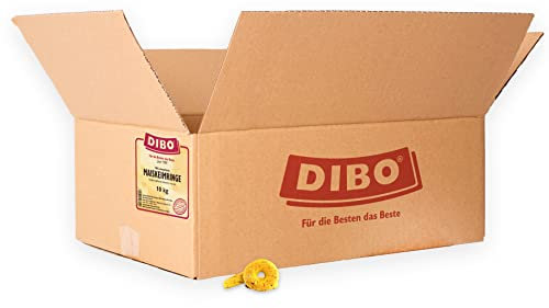DIBO Maiskeimringe, 10kg-Karton, Backwaren als gesunde, natürliche Ernährung für Hunde, Hundefutter, Barf, B.A.R.F., Leckerli, Hundekekse