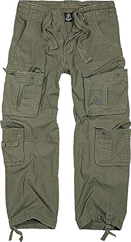 Brandit Pure Vintage Pantaloni cargo da uomo (con taglie forti fino alla 7XL), oliva, XXXXXL