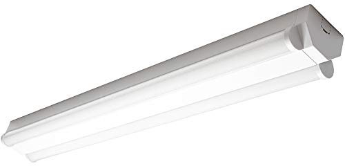 Müller-Licht LED Werkstattleuchte Basic - 2-flammig für Wand- und Deckenmontage - koppelbar - 60 W - 4000 K - 5000 lm - Aluminium - weiß 20300522, 1 Stück (1er Pack)