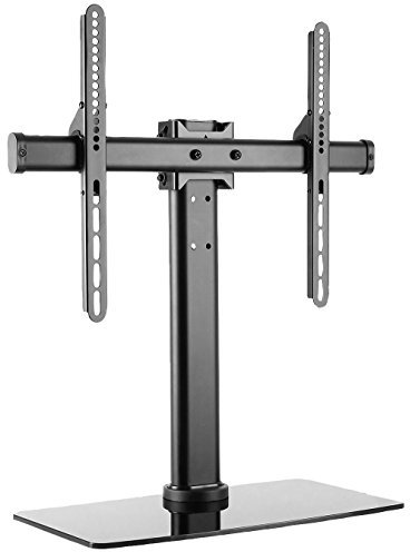 PRO SIGNAL Tilt & Swivel TV Stand for 32–47 Screens – Adjustable Pedestal Mount with Glass Base & Cable Management – PS-SAT3247