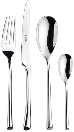 Pintinox Set 24 Posate serie Trumpet in Acciaio Inox Nichel Free (6 persone)