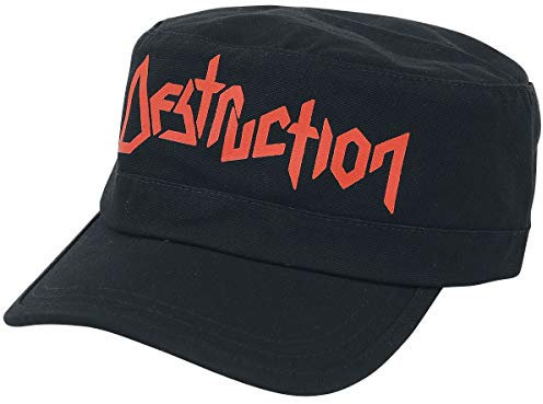 Unbekannt Destruction Logo - Army Cap Cap schwarz 100% Baumwolle Band-Merch, Bands
