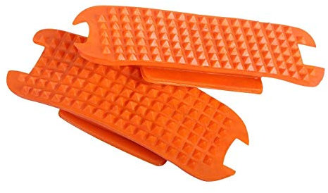 QHP Steigbügel-Tritte Steigbügel-Einlagen Color für Steigbügel (12 cm, Orange)