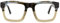 Zeelool Riley FA0761 Brille für Damen und Herren, rechteckig, Blaulichtblockierend, Retro-Brille, Fa0835-01 Cameo-Grün, Large