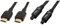 Amazon Basics Câble HDMI CL3 2.0 haut débit 3 m & Câble optique audio numérique TOSLINK 3 m