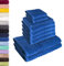 Lavea 10-teiliges Handtuchset Elena aus 100% Baumwolle - Royalblau, 4 x Handtuch, 2 x Duschtuch, 2 x Gästetuch, 2 x Waschhandschuh, Handtücher Set weich, saugstark & pflegeleicht – Oeko-TEX