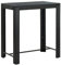 vidaXL Garten Bartisch Gartentisch Stehtisch Bistrotisch Partytisch Balkontisch Terrassentisch Gartenmöbel Schwarz 100x60,5x110,5cm Poly Rattan