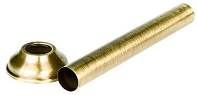 Tubo Diritto Bronzo Per Wc Con Rosone Diam. 30 Mm Porta E Bini