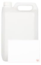 5 Litre Jerry Can Plastic HDPE Large Water Bottle Storage Container White Food Grade with Tamper Evident Standard 38/410 Cap Fits Dispenser Pump Tap Camping Caravans