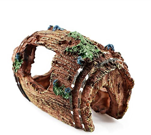 Decorazioni Acquario,Resina Ornamento Paesaggio Grotta Acquario Decoro per Acquario Decorazioni per Pesce Piccolo Gamberett Nascondig(9,5 x 7 x 5 cm)