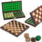 Edles Schachbrett Klappbar 64 Felder Checkers | Master Of Chess | Chess Board 25 cm | Handgefertigte Dame Spiel Holz - Dame Brettspiel für Kinder und für Erwachsene