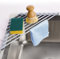 Tomorotec Escurridor de Platos Enrollable Triangular – Pequeño Plegable Recubierto de Silicona para Esquina del Fregadero, Organizador de Acero Inoxidable, escurridor y Ahorro de Espacio para