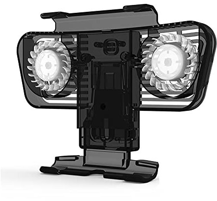 Ventilador para Steam Deck, soporte para enfriador de refrigeración con adaptador de puerto C dual y 2 ventiladores silenciosos Soporte de base externo, accesorios para consolas de juegos