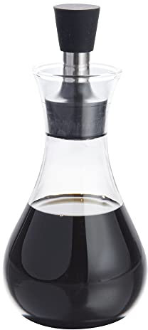 Restaurantware Forma Ölflasche Dosierflasche aus Glas, 237 ml, Borosilikat, 10,2 x 10,2 x 15,2 cm, 1 Stück Flasche