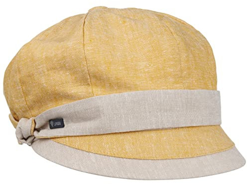 Lipodo Maletta Ballonmütze - Kappe - Schirmcap Damen - Zweifarbige Sommercap - Made in Italy - Frühjahr/Sommer gelb One Size