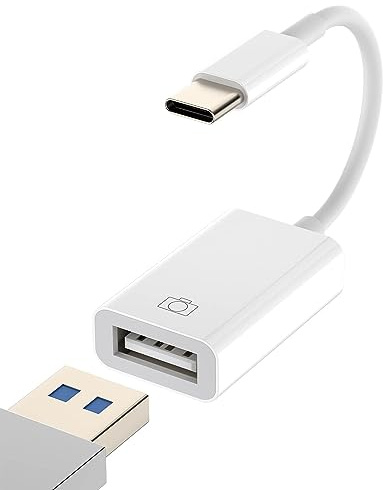 USB-A to USB-C Adapter USB 3.0 OTG Cable Thunderbolt 4 Type-C Plug for Keyboard Mouse Hub compatible with Samsung Galaxy S21，S22 Ultra for for Apple for iPhone 15 Pro Max Plus for iPad Pro
