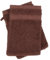 Lot de 2 Gants de Toilette 16x21 cm Luxor Marron