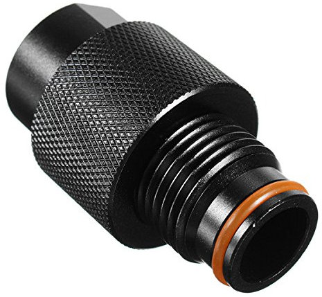SGerste Paintball ASA-Adapter On/Off Gewindesparer Metall Schwarz Einheitsgröße