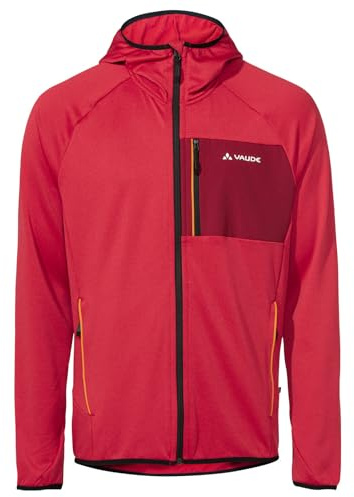 VAUDE Men's Tekoa Fleece Jacket II, funktionelle, sehr bequeme Fleece Jacke, red, XXL