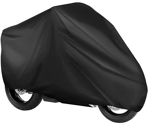 Motorrad abdeckplane Outdoor Groß 240 x 140 cm PEVA Material Schützt vor Sonne Staub Regen Roller abdeckplane Motorrad motorradabdeckung Moped Abdeckung