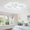 KeLuKes 100cm White Ceiling Fan Light with Memory Function, Ring Ceiling Fan with Lamp, Dc Silent Dimmable Timer 6 Speed Fans with Lights for Bedroom Living Room