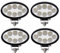 Générique 4 pcs Phares de Travail LED 12V 24V 24W 2280LM IP67 Faisceau Flood Universelles Ovale Projecteurs Feux Antibrouillard Pour Camion Voiture 4x4 Agricole Camping-car Bateau
