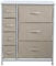 SVITA ARI Schubladenschrank Ordnungssystem Regal Metall mit Stoff-Boxen Metall-Regal Creme Weiß
