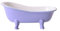 Totem Weinglas Originalität 3D realistische Badewanne Cocktail Glas Wein Tasse Bar Charms Sorbet Smoothie Milchshake kaltes Eis Becher Behälter Weinglas (Color : Purple)