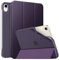 MoKo Case Fit New iPad Mini 7 (A17 Pro), 8.3-inch, Soft TPU Translucent Frosted Back Cover Case for iPad Mini 7th, Dark Purple