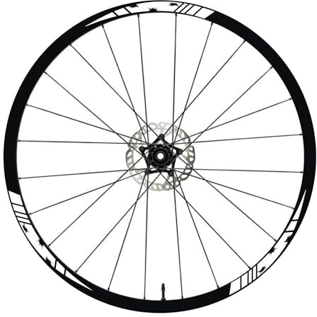 DualColorStampe Felgenaufkleber für Fahrrad, 26 Zoll – 27,5 Zoll – 28 – 29 Zoll (61,3 – 63,5 cm) für Mountainbike, Felgen MTB B0197 (weiß glänzend, 28-29 Zoll)