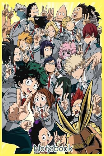 Mha Manga Notebook: Size 6x9 inches, Glossy Cover, 110 Lined Pages—Perfect for Kids, Teens, and Adults, Ideal for All Writing Needs