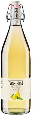 Fassobst Alte Birne - fruchtiger Williams Christ Birnenbrand, 40% vol., fassgereift im Schwarzwald, milder Obstler Schnaps in der Bügelflasche, 1 x 1.0 l