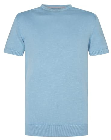 Petrol Industries, Men Knitwear Round Neck Basic, M-1050-KWR217, Pale Blue, L