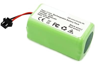 Batería De Iones De Litio De 14,4 V, 2600-4000 MAh, Compatible con Conga Excellence 950 990 1090 1790, Compatible con Deebot N79S N79 DN622 Eufy Robovac 11S 12 X500(1PCS 4000mAh)
