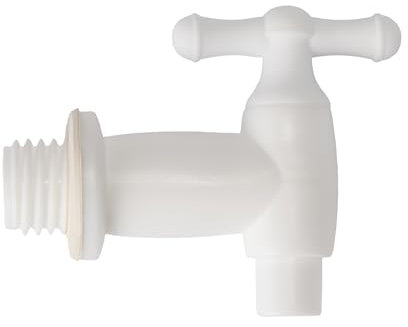 Garronda Fasshahn 3/4 Zoll – Robuster Wasserhahn für Regentonnen und Kunststofffässer, ideal für Gartenbewässerung, BPA-frei, HDPE, GD-0142