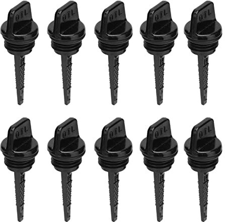 Caps Oil Filler Dipstick ABS Material Widened Handle Ergonomic Design Measurement for Gasoline Engines Generators Lawn Mowers Water Pumps Black 10Pcs