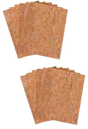 Lurrose 2 Series Piel Con Estampado De Corcho Cordón Encerado Para Hacer Joyas Pegamento Para Rompecabezas Para Tablero De Corcho Tela De Corcho Cazador De Focas Cinta Adhesiva 6 Piezas*2