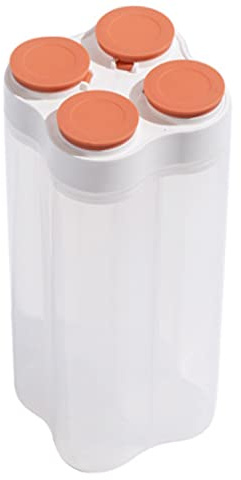 ZHZXBDGQ Storage Jar Made of Plastic, Bulk Can, Muesli Cans, 2.5L, Muesli Dispenser, Food Storage Containers, Storage Container .-A