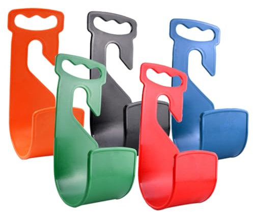 VICASKY 5 supporti per tubo da giardino e telescopico, per tubo dell'acqua, montaggio a parete e durevole, per la conservazione di tubi da giardino colori