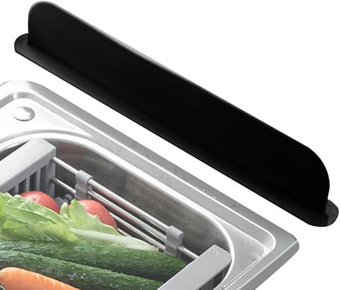 Genérico Protector De Agua De Borde De Fregadero, Protectores De Salpicaduras De Silicona para Cocina, Fabricado En Silicona, Duradero Y Adecuado para Cocinas O Baños