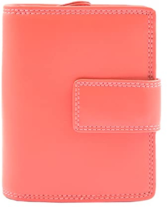 Womens Premium Leather Purse Bi-Fold Multi-Card Slots Cash Coins Wallet HOL311 (Dirty Rose)