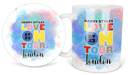 Purple Harry Love Name Tour Blue Splash Styles Custom Personalised Personalized Ceramic Coffee Mug 11oz Durham Tea Mug Gift Set Round Square Coaster Cup Handle Dishwasher Safe Custom Printed Design