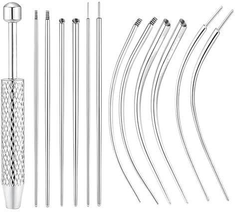 Zovator Lot de 13 pinces de piercing en acier inoxydable - Outil d'insertion pour piercing - Boule de vissage - Pour oreille, nez, lèvre, ventre, Einheitsgröße, Métal, no