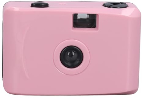 Fafeims Vintage 35mm Film Camera with Case, Easy to Use, Adventure Companion for Snorkeling, Retro Camera for Outdoor Photography (Light Pink)