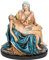 Joseph's Studio by Roman - Farbige La Pieta-Figur auf Sockel, Renaissance-Kollektion, 25,4 cm hoch, Harz und Stein, religiöses Geschenk, Dekoration